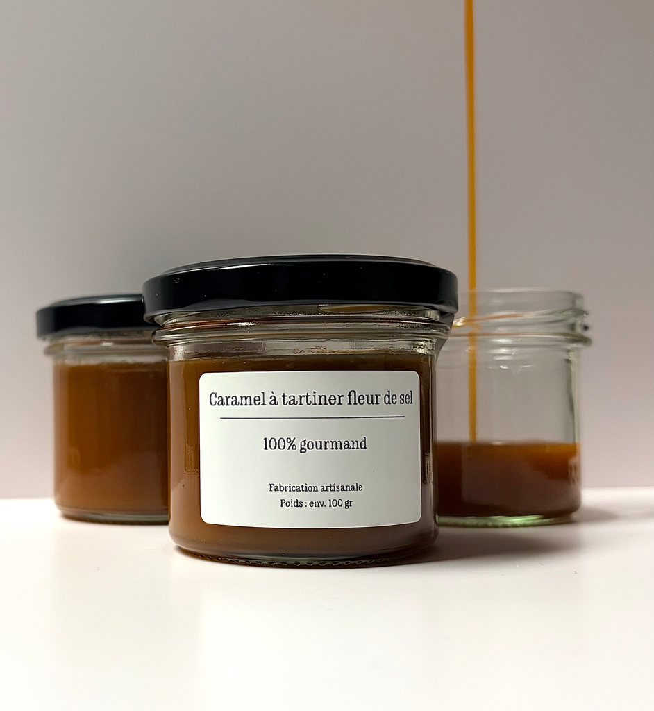 Caramel à tartiner classique ou fleur de sel 